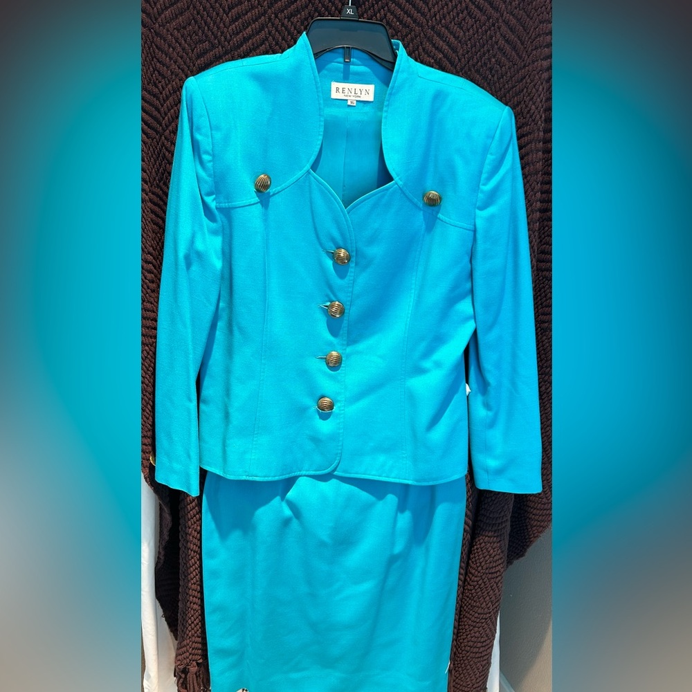 2pc women’s suit turquoise